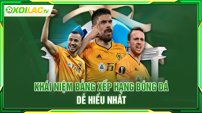 Khái niệm bảng xếp hạng bóng đá