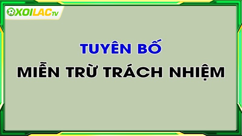 Website miễn trừ trách nhiệm dịch vụ không thuộc nền tảng